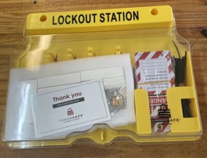 Lockout Tagout Station with 8 Safety Padlocks 3 Hasps and 20 Lockout Tags, - Picture 1 of 5