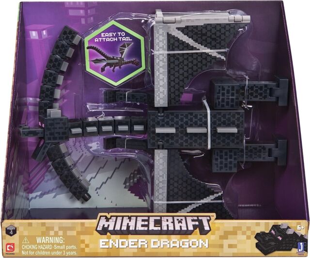 Boneco Minecraft Caves & Cliffs Portal Do Ender Dragon