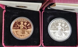 2013- MIss Canada Icon allegory $25 and $3 coins. Beautiful and limited mintage. - Picture 1 of 7