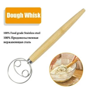 13" The Original Danish Dough Whisk LARGE Steel Dutch Whisk Kitchen - Picture 1 of 11