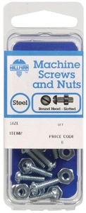 Hillman 7659 Slotted Screw Combination with Nut #6-32 x 1-1/2 in. (Pack of 10) - Picture 1 of 1