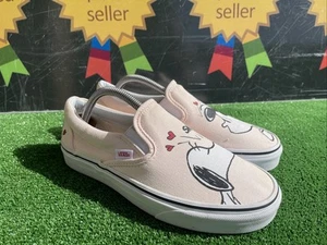 Vans X Peanuts By Schulz Classic Slip On Smack /pearl Lucy And Snoopy Size UK 5 - Picture 1 of 11