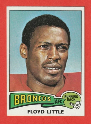 1975 TOPPS - FLOYD LITTLE(HOF) #132 DENVER BRONCOS EX/EX+ - Image 1 of 4