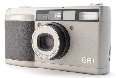 【READ NEAR MINT】Ricoh GR1 Silver Point & Shoot 35mm Film Camera From JAPAN - Image 1 of 4