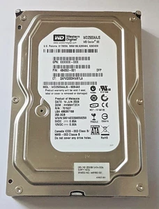 250 GB SATA Western Digital WD2500AAJS-60B4A0 7200rpm 8MB HDD 3,5 " Hard Disk - Picture 1 of 1
