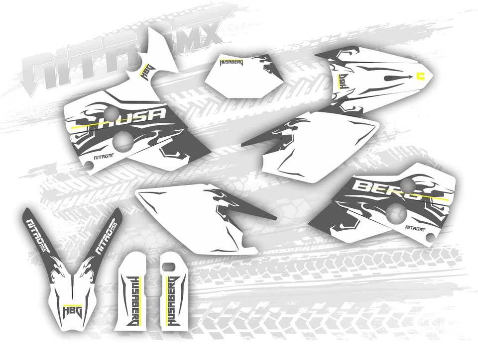 图形套件 适合 Husaberg FE 400 450 501 550 650 2001 2002 2003 2004 2005 贴花 — 第 1/1 张图片