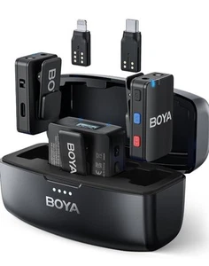 BOYA BOYAMIC Wireless Microphone System 3-in-1 for iPhone Android Smartphones - Zdjęcie 1 z 4