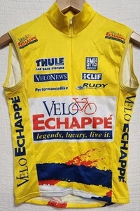 Santini SMS Bike Radtrikot Velo Echappe Thule Clif Bar 42 S gelb Reiten NEU - Bild 1 von 5