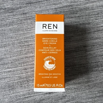 REN Clean Skincare Brightening Dark Circle Eye Cream 15ml BRAND NEW IN BOX