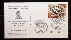 St. PIERRE & MIQUELON Sc 814 - FDC OF 2005 - ART  - Picture 1 of 1