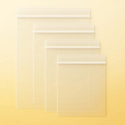 VEXXOS 100 Druckverschlussbeutel 400 x 600 mm 50my Schnellverschlussbeutel transparent