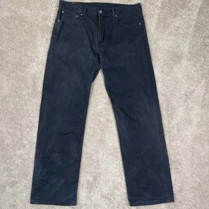 Levis 569 Jeans Mens 34x31 Black Loose Straight Fit Denim Slouchy Goth Biker Emo - Picture 1 of 9