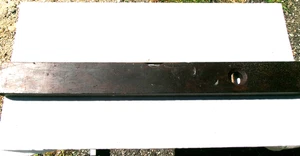 STRATTON BROTHERS NO. 5 MAHOGANY PLUMB & LEVEL - 30" MODEL - WITH PAT. DATE 1872 - Foto 1 di 8