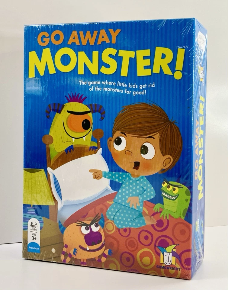 Go Away Monster! Gamewright Family Board Game Preschool Kids 3+ New, Sealed - Image 1 of 4