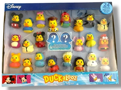 Disney Duckalooz Rubber Ducks Mega Pack 24 Piezas incluye 2 Patos Misteriosos-NUEVO Foto 1 de 4