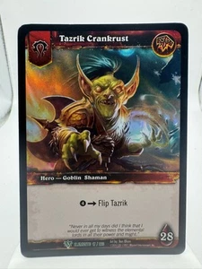 World of Warcraft TCG Elements Foil Hero Tazrik Crankrust - Picture 1 of 2