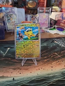 Captain Pikachu 0704/09 Rotary Holo cbb1c Chinese Pokemon Card NM USA SELLER - Picture 1 of 2