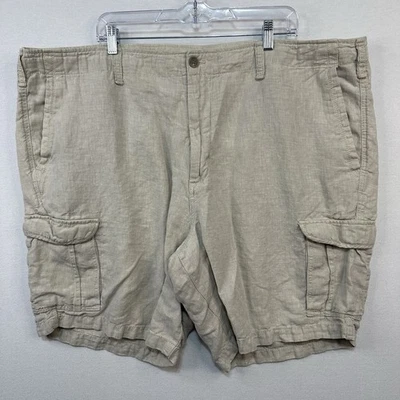 Claiborne Men’s Linen Blend Shorts Sz 48 Cargo Outdoor Beach Travel Casual - Image 1 of 4