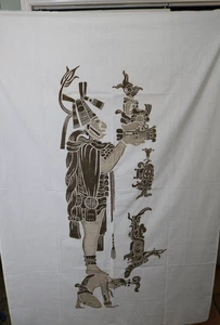 Gran Templo Maya Frotando Glifo Guatemala México 44"x62" Adecuado para Colgar - Imagen 1 de 7