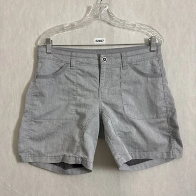 Pantalones Cortos Cabo de Verano Kuhl Para Mujer Talla 8 Gris Mezcla de Lino Foto 1 de 4