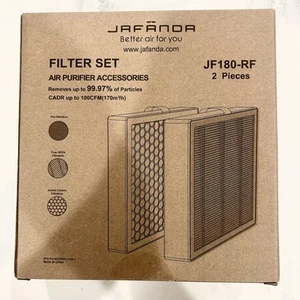 NEW 2 Pack Jafanda Original OEM Filter for Air Purifier JF180-RF True Hepa 13 - Picture 1 of 3