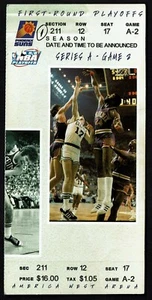 1998 NBA PLAYOFF TICKET BASKETBALL SPURS SUNS TIM DUNCAN HOF ROOKIE RC DBL-DBL - Picture 1 of 1
