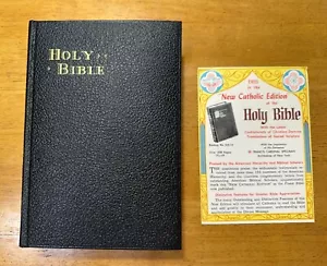 HEILIGE BIBEL NEUKATHOLISCHE AUSGABE ILLUSTRIERT 1957 VINTAGE - Bild 1 von 10