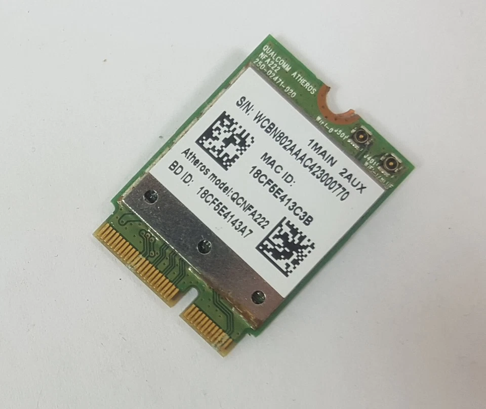 Wlan Bluetooth Atheros QCNFA222 aus Acer Aspire V13 V3-371 - Image 1 of 1