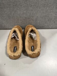 Sorel Slippers Mens Size 10 Brown Slip On Clog Shearling Suede Falcon Ridge