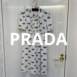 Prada Lip Pattern Silk Dress - Picture 1 of 3