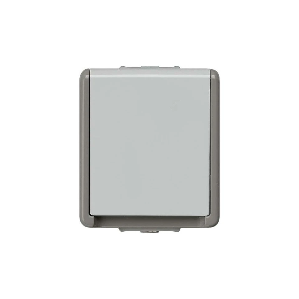 Siemens 5UB4711 Schuko-Steckdose Delta fläche IP44 dunkelgrau/hellgrau - Bild 1 von 1