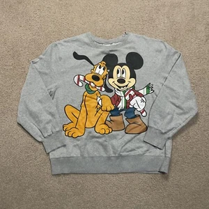Sudadera De Colección Años 90 Disney Mickey Mouse Grande Navidad Vacaciones Crew Pullover - Imagen 1 de 5