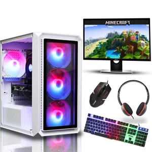 Gaming PC Bundle Quad Core i5, 16GB RAM, SSD+1TB, NVIDIA GT 1030 Win 10 Computer - Picture 1 of 15