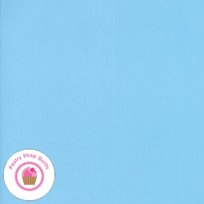 Moda BELLA SOLID 9900 141 Bluebell Blue Quilt Fabric MASK Material - Image 1 of 2
