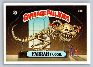 Garbage Pail Kids Farrah Fossil 88b Series 3 1986 - Picture 1 of 2