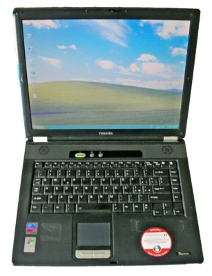 Toshiba Tecra A3 Notebook PC Pentium M 1gb ram 40gb HDD Windows Xp Pro SP3 - Immagine 1 di 4