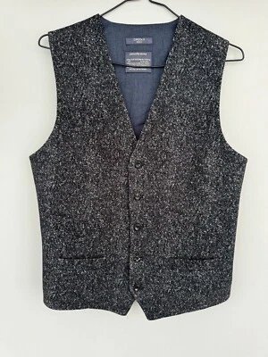 CIRCOLO 1901 Waistcoat Men's (EU) 50 Button Up Pockets Patterned Vest - Image 1 of 4
