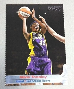 NIKKI TEASLEY DEZEMBER 2002 SPORT ILLUSTRIERT SI FÜR KINDER LA SPARKS WNBA KARTE - Bild 1 von 4