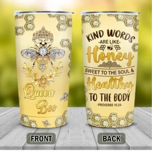 WINORAX BIENENBECHER 4 IN 1 GESCHENKE FÜR DAMEN - MÄNNER 16 OZ - Bild 1 von 8