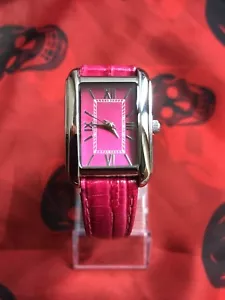 Orologio da polso donna TCM-rosa/pink/nuovo-pelle vera-batteria nuova! @@K - Imagen 1 de 5