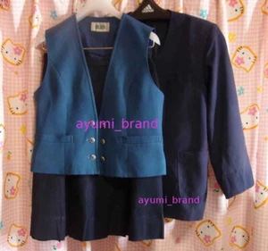 E63 ^_^ Japanese SchoolGirl Uniform Blazer Set. Defect ! - Picture 1 of 17