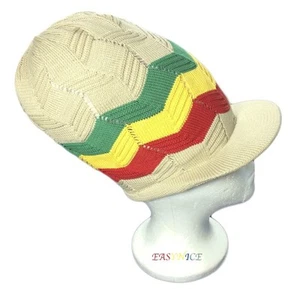 Gorra Rasta Peak Sloucy Crown Irie Dubwise Reggae Marley Selassie Jamaica L/XL - Imagen 1 de 3