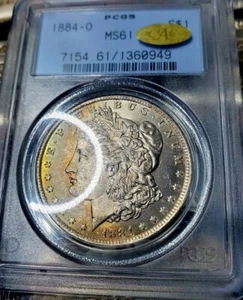 1884 o Ms61 gold CAC Toned - Picture 1 of 7
