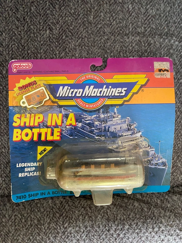 NIP Galoob Micro Machines 7410 Ship in a Bottle #1 RMS Titanic Ocean Liner - Image 1 of 1