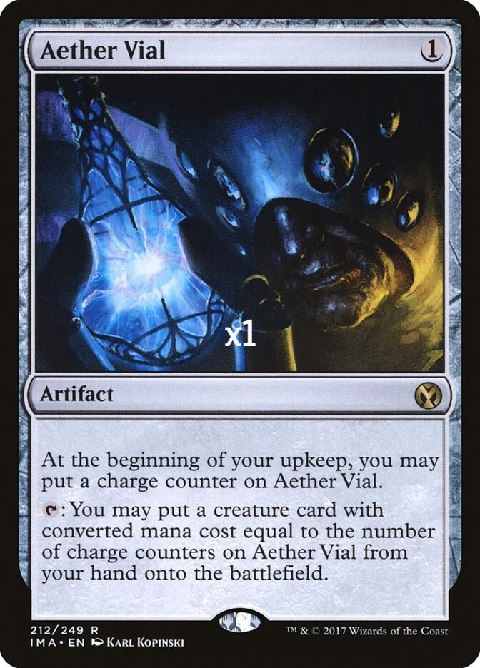 MTG Iconic Masters IMA Aether Vial MINT - Image 1 of 1