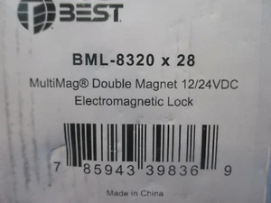 Multimag Doble Imán 12/24VDC BLOQUEO ELECTROMAGNÉTICO Mejor BML-8320 x 28 NUEVO M - Imagen 1 de 11