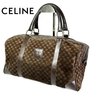 Vintage alte Boston Bag CELINE braun Wildleder - Bild 1 von 19