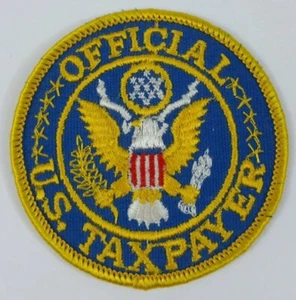 Vintage (Official U.S. Taxpayer) 3" Patch - New Unworn/Unsewn Patch - Picture 1 of 2