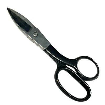 Clauss Scissors USA 4258 Black and Chrome  7 1/2" VTG - Image 1 of 4