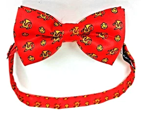 Black Tie Geek Bow Tie Loot Crate Dungeons and Dragons Necktie Red And Gold Bow - Picture 1 of 4